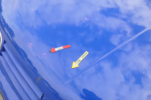 VW Golf 4 Motorhaube Haube Klappe vorne blau LW5Z (170176)