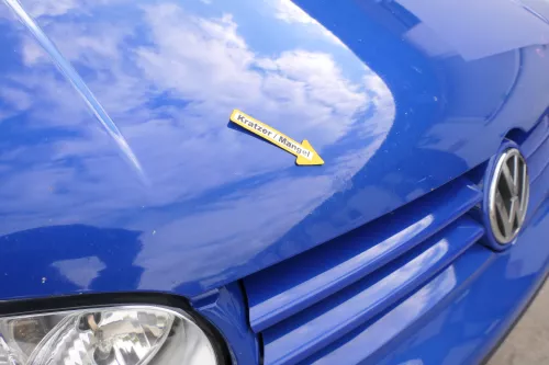 VW Golf 4 Motorhaube Haube Klappe vorne blau LW5Z (170176)