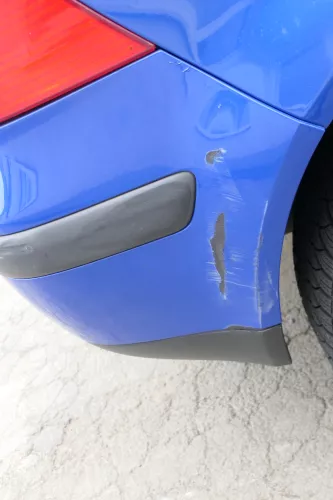 VW Golf 4 Limousine Stoßstange hinten Heckstoßstange Stoßfänger blau LW5Z (170182)