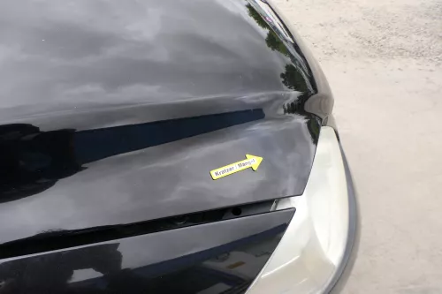 VW Fox 5Z Motorhaube Klappe vorn vorne schwarz LC9Z Haube (170194)