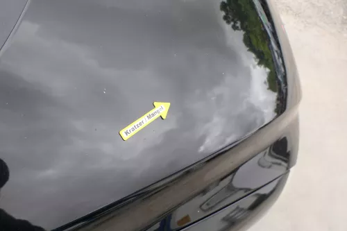 VW Fox 5Z Motorhaube Klappe vorn vorne schwarz LC9Z Haube (170194)