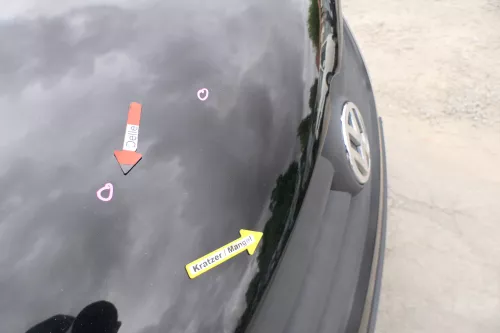 VW Fox 5Z Motorhaube Klappe vorn vorne schwarz LC9Z Haube (170194)