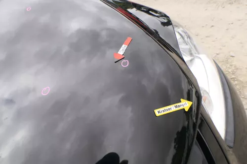 VW Fox 5Z Motorhaube Klappe vorn vorne schwarz LC9Z Haube (170194)