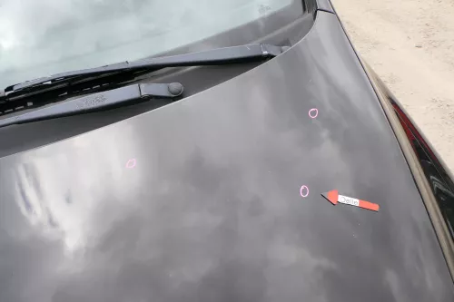 VW Fox 5Z Motorhaube Klappe vorn vorne schwarz LC9Z Haube (170194)