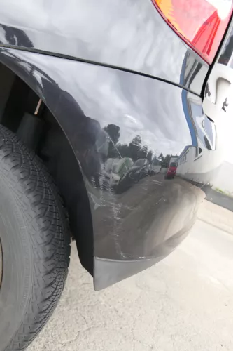 VW Fox 5Z Stoßstange hinten Stoßfänger schwarz LC9Z uni Heckstoßstange (170200)