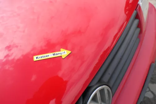 VW Polo 6N Motorhaube Klappe vorn vorne rot LP3G (170211)