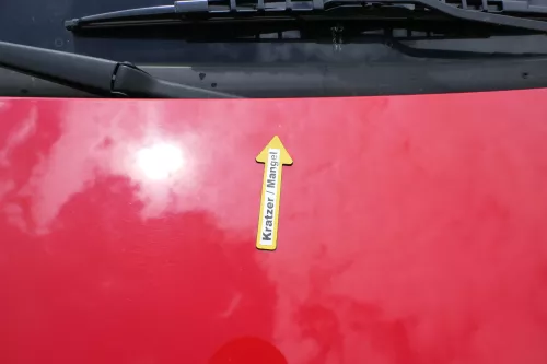 VW Polo 6N Motorhaube Klappe vorn vorne rot LP3G (170211)