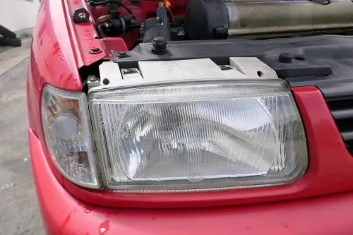 VW Polo 6N Kühlergrill Grillleiste vorne Leiste Grill rot LP3G (170220)