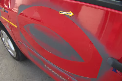 Sharan 7M Alhambra Tür links vorne Fahrertür rot bis Bj1999 ohne Anbaute (170300)