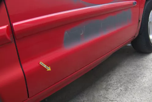 Sharan 7M Alhambra Tür rechts vorne Beifahrertür rot bis Bj1999 ohne Anbaute (170302)