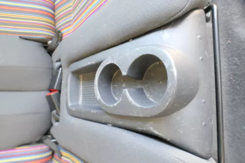 VW Fox Rückbank mit Kopfstützen Kopfstütze Rücksitzbank getrennt teilbar geteilt (170413)