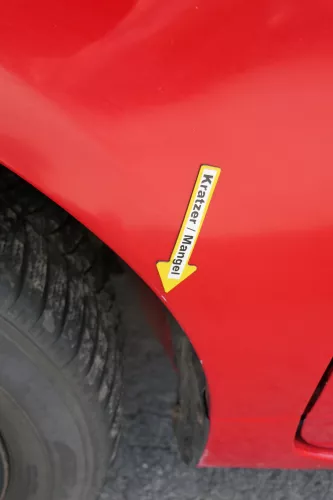 VW Lupo Kotflügel vorne links rot LP3G vorn (170465)