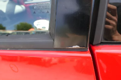 VW Lupo Seat Arosa Tür vorne links Fahrertür rot LP3G (mechanischer Fenster (170466)