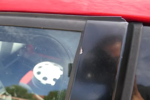 VW Lupo Seat Arosa Tür vorne links Fahrertür rot LP3G (mechanischer Fenster (170466)