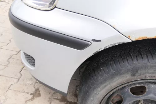 VW Polo 6N2 Stoßstange vorne Frontstoßstange Stoßfänger silber LB7Z + Grill (170481)