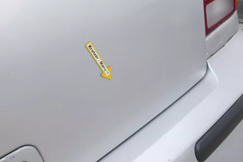 Polo 6N2 Heckklappe Klappe hinten Kofferraumklappe silber LB7Z Scheibe (170482)