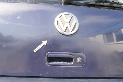 VW Golf 4 Limousine Heckklappe Kofferraumklappe Klappe hinten blau LA5G ohnAnb (170509)