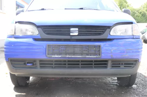 Seat Arosa 6H Stoßstange vorne vorn Frontsttoßstange blau LS5J
