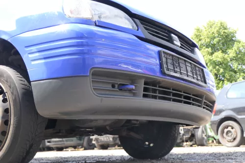 Seat Arosa 6H Stoßstange vorne vorn Frontsttoßstange blau LS5J (170562)