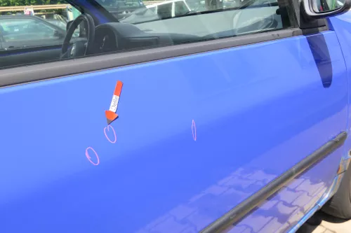 VW Lupo Seat Arosa Tür vorne rechts Beifahrertür blau LS5J (mechanischerFenst (170563)