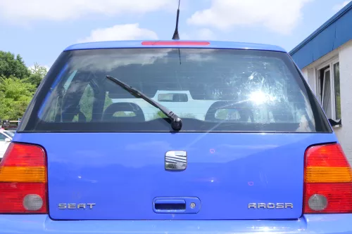 Seat Arosa Heckklappe Klappe hinten Kofferraumklappe blau LS5J bis ca. Bj. 2000