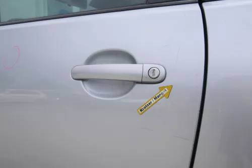 VW Polo 9N 9N3 Tür vorne links Fahrertür 2/3-Türer silber LA7W -ohne Anbauteile (170578)