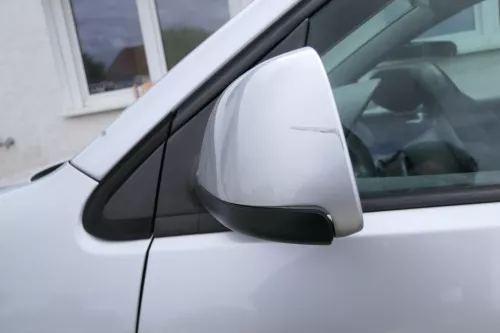 VW Polo 9N 9N3 elektrischer Spiegel Außenspiegel links vorne silber LA7W (170580)