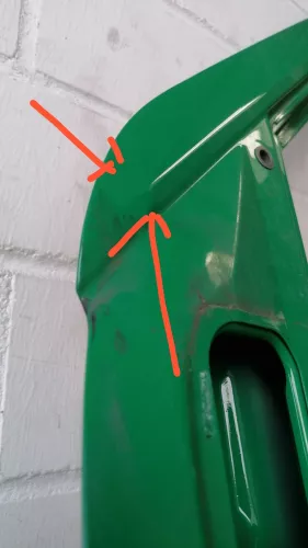 VW Crafter 7C MAN TGE Tür vorne links Fahrertür grün L629 629 - Delle Mängel (170648)