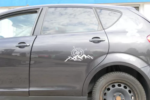 Seat Altea 5P Tür hinten links schwarz LS9N - ohneAnbauteile