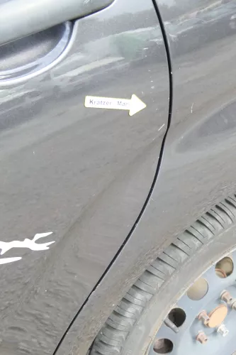 Seat Altea 5P Tür hinten links schwarz LS9N - ohneAnbauteile (170682)