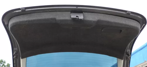 Seat Altea 5P Heckklappenverkleidung Verkleidung Heckklappe schwarz karbon (170706)