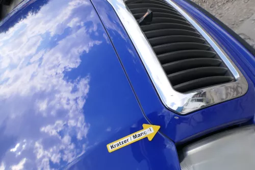 Skoda Fabia 6Y Motorhaube Klappe vorne blau LF5K mit Grill vorn (170739)