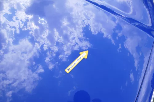 Skoda Fabia 6Y Motorhaube Klappe vorne blau LF5K mit Grill vorn (170739)