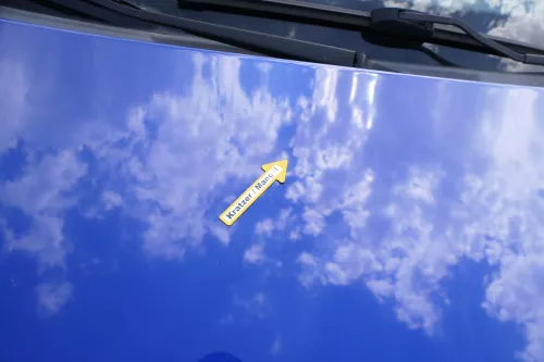 Skoda Fabia 6Y Motorhaube Klappe vorne blau LF5K mit Grill vorn (170739)