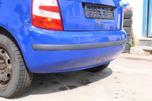 Skoda Fabia 6Y Schrägheck Stoßstange hinten Heckstoßstange blau LF5K (170745)