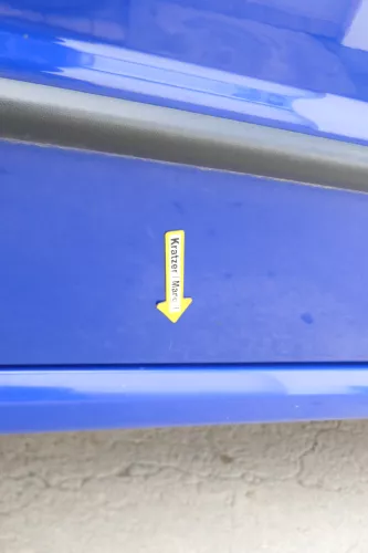 Skoda Fabia 6Y Kombi Limousine Tür vorne rechts Beifahrertür blau LF5K (170749)