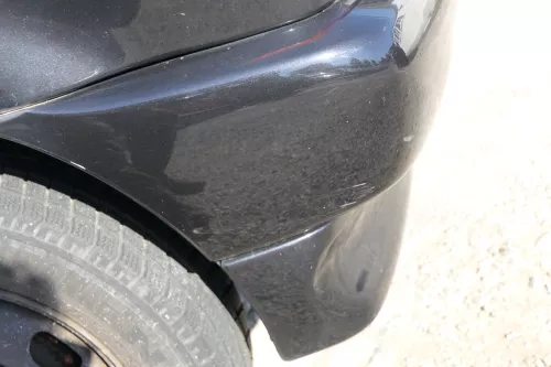 VW Polo 6N Stoßstange hinten 2-geteilte Heckstoßstange schwarz LC9Z Stoßfänger (170770)