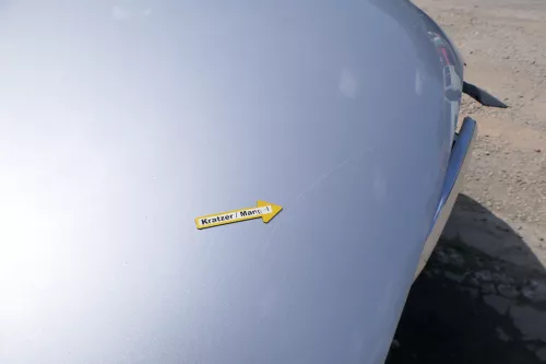 A3 8P Motorhaube Haube Klappe vorn vorne grau LX7W silber  - MÄNGEL KNICK (170781)