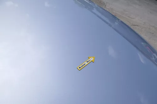 A3 8P Motorhaube Haube Klappe vorn vorne grau LX7W silber  - MÄNGEL KNICK (170781)