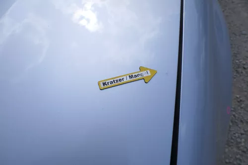 A3 8P Motorhaube Haube Klappe vorn vorne grau LX7W silber  - MÄNGEL KNICK (170781)