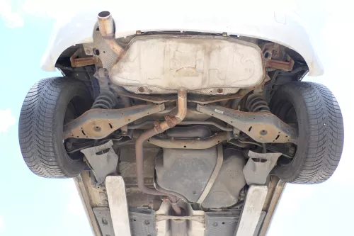 Audi A3 8P Auspuff Endschalldämpfer hinten 1,6  Motor BSE BSF Mittelschalldämpfe