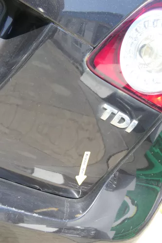 VW Golf Plus 5M Heckklappe hinten Kofferraumklappe Scheibe schwarz LC9Z - Rost (170861)