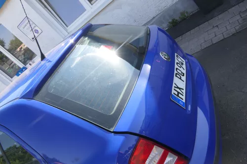 Skoda Fabia 6Y6 Schrägheck Heckklappe Kofferraumklappe hinten blau LF5K (170904)