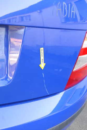 Skoda Fabia 6Y6 Schrägheck Heckklappe Kofferraumklappe hinten blau LF5K (170904)