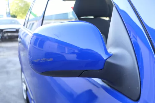 Skoda Fabia 6Y elektrisch Spiegel Außenspiegel rechts mit Glas blau LF5K