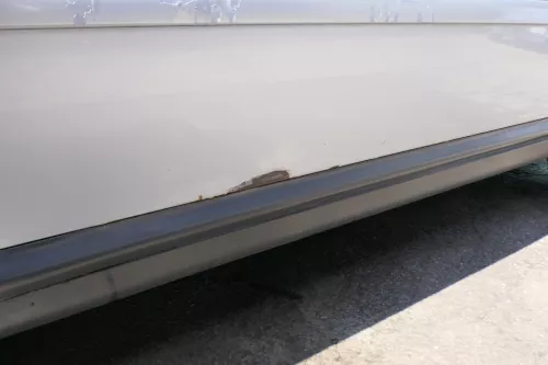 Audi A6 4B C5 Tür nur Türblatt vorne rechts Beifahrertür grau silber LY7M (170931)