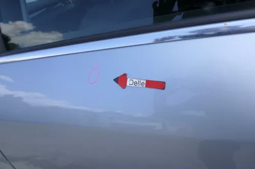 Audi A6 4B C5 Tür Türblatt hinten links grau silber LY7M nur Türblatt (170932)