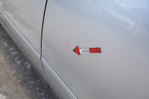 Audi A6 4B C5 Tür Türblatt hinten links grau silber LY7M nur Türblatt (170932)