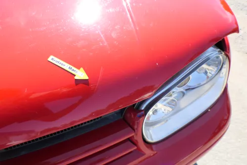 VW Golf 4 Motorhaube Haube Klappe vorne rot LP3G (171074)