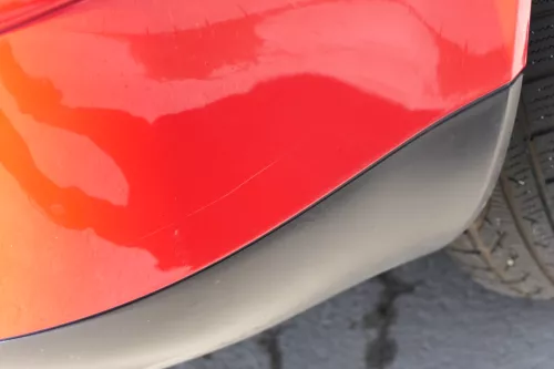 VW Golf 4 Limousine Stoßstange hinten Heckstoßstange Stoßfänger rot LP3G (171082)